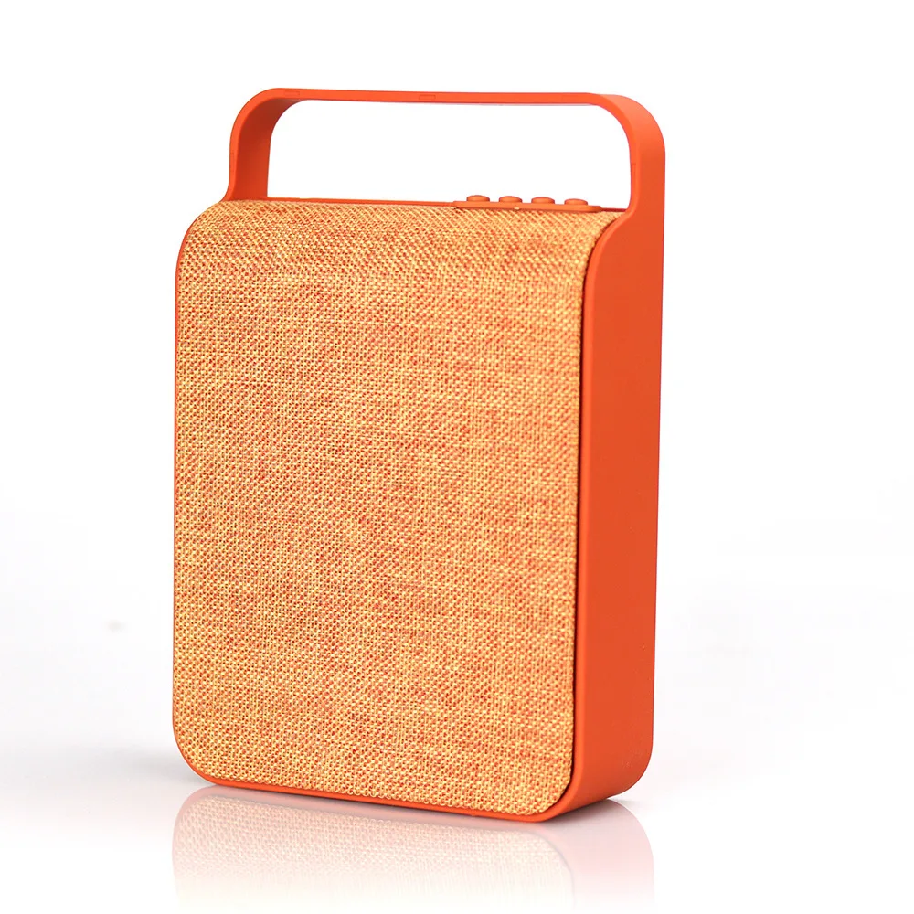 Orange Тканевый bluetooth-динамик беспроводной портативный сабвуфер двойная Колонка высокомощный внешний автомобильный динамик поддержка tf-карты u диск - Цвет: Orange