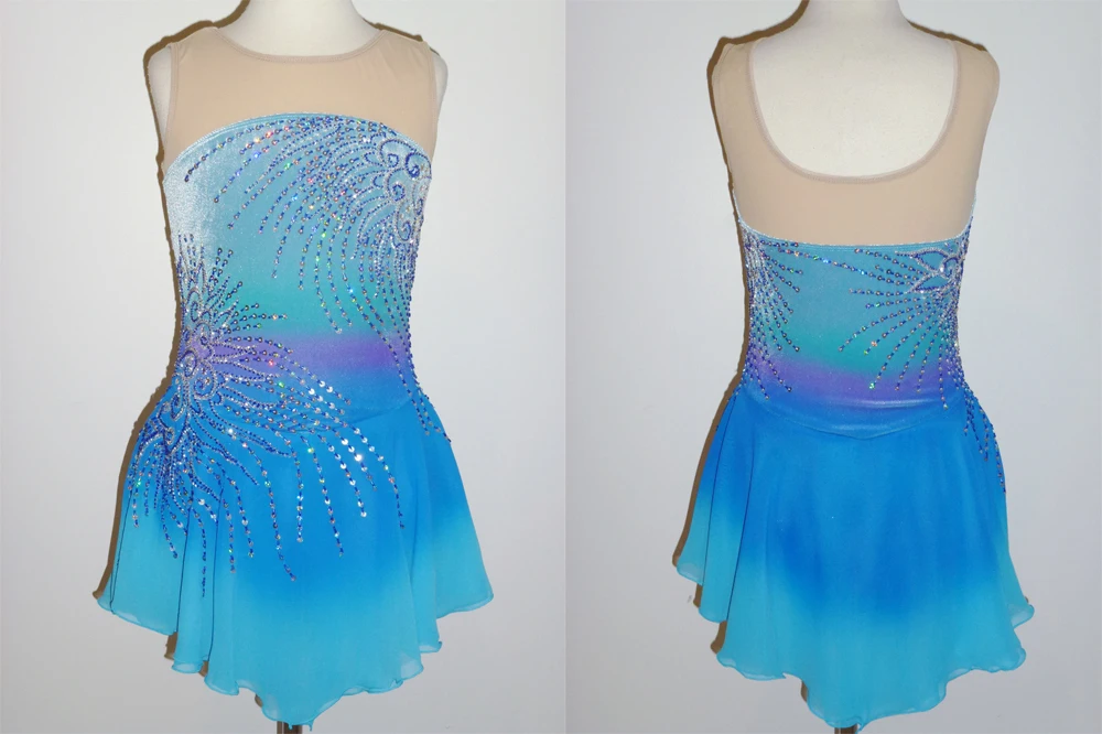 Горячая Распродажа платья для фигурного катания на льду новое модное Брендовое