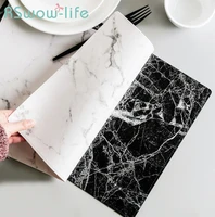4530cm marble pattern placemat pvc western table mat non slip insulation pad hotel tables mat for placemat for dining table