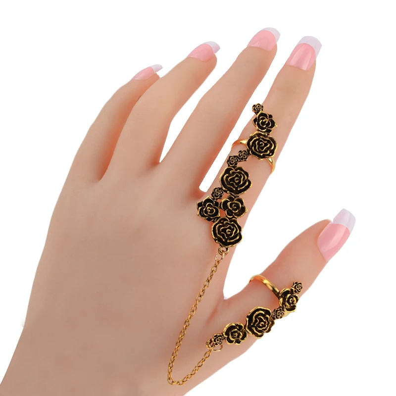 Комплект колец на палец для женщин и девушек винтажное Ювелирное Украшение в