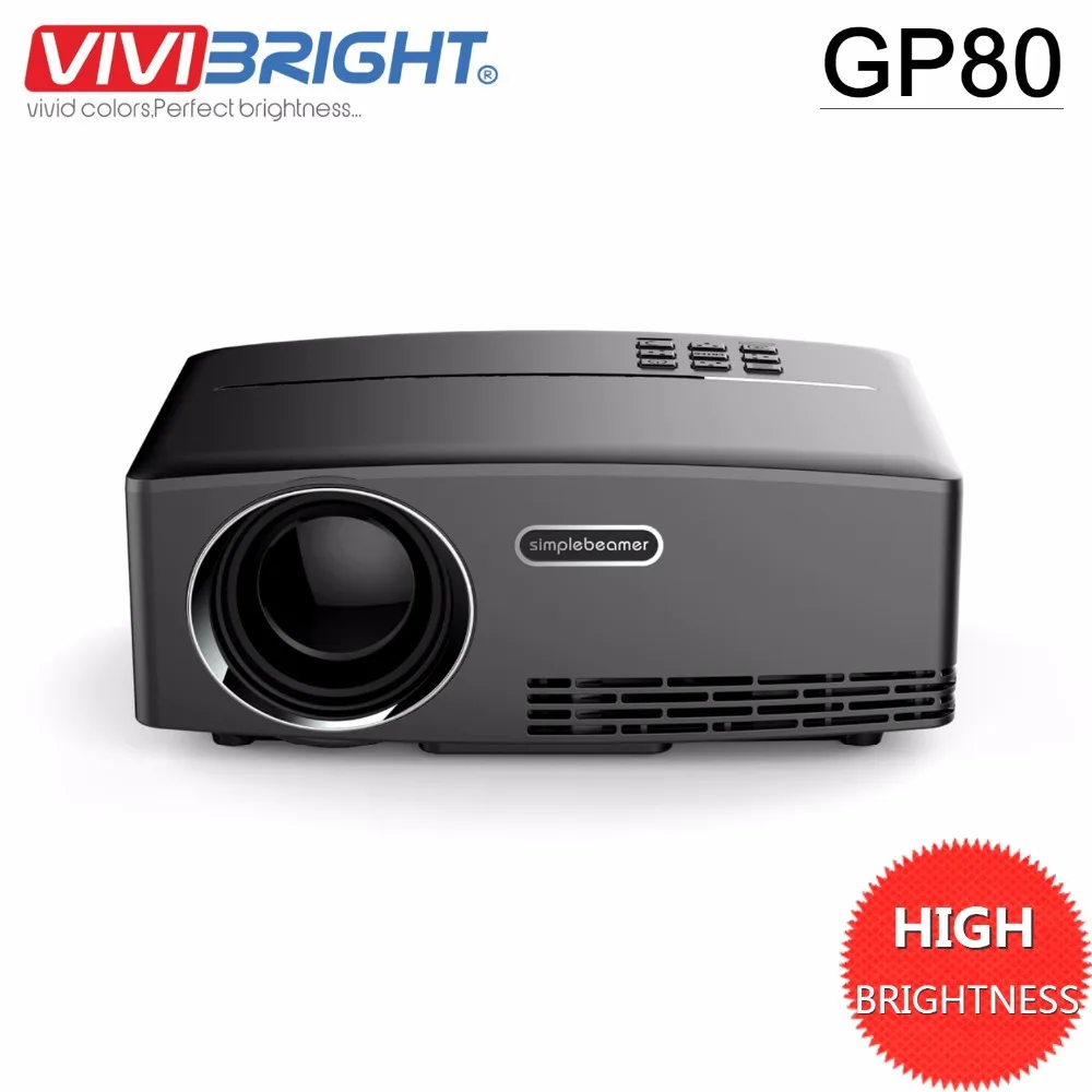 Оригинальный проектор Simplebeam GP80 для видеоигр высокая яркость мини светодиодный HD