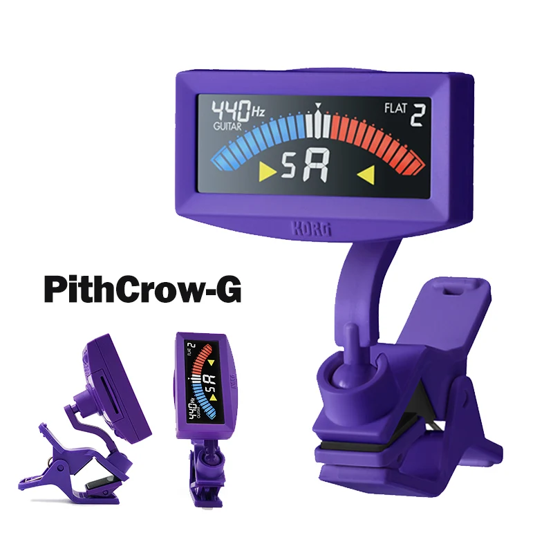 PithCrow-G Purple KORG Sledgehammer PithCrow-G PitchHawk-G2 клип-на гитарный тюнер с цветным ЖК-тюнер для гитары/бас/Укулеле - Цвет: PithCrow-G Purple