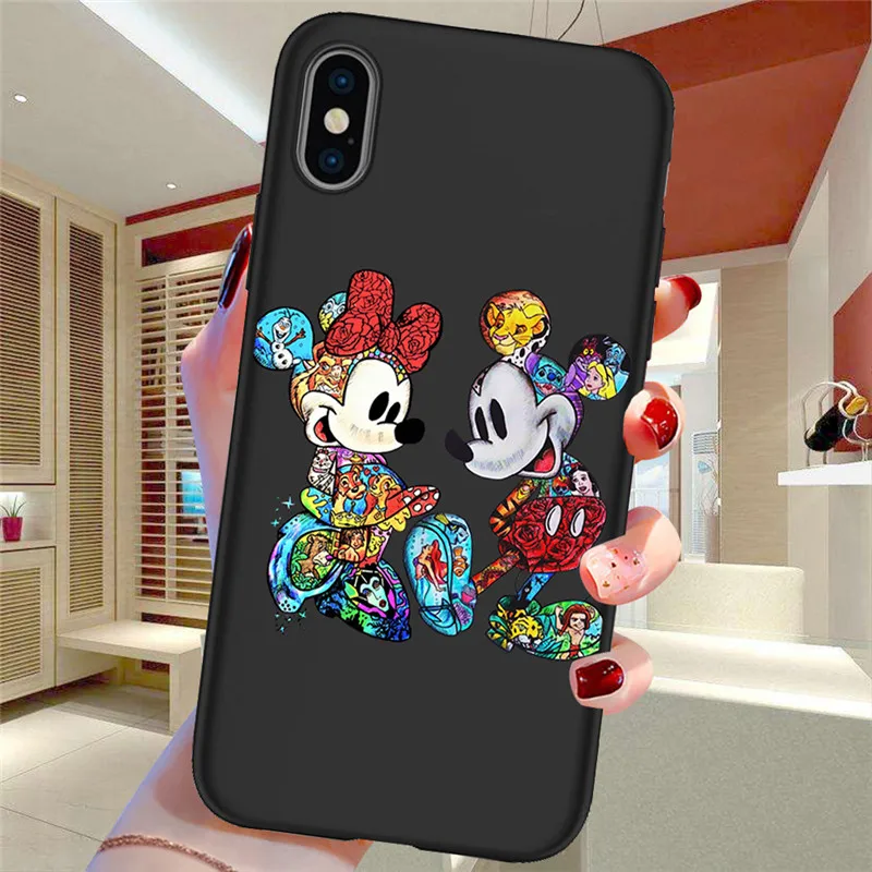 H1863 Мультфильм для iPhone X XR XS Max 5 5S SE 6 6S 7 8 Plus Oneplus 5T Pro 6T чехол для телефона Funda Coque Etui funda capinha mouse - Цвет: H1863