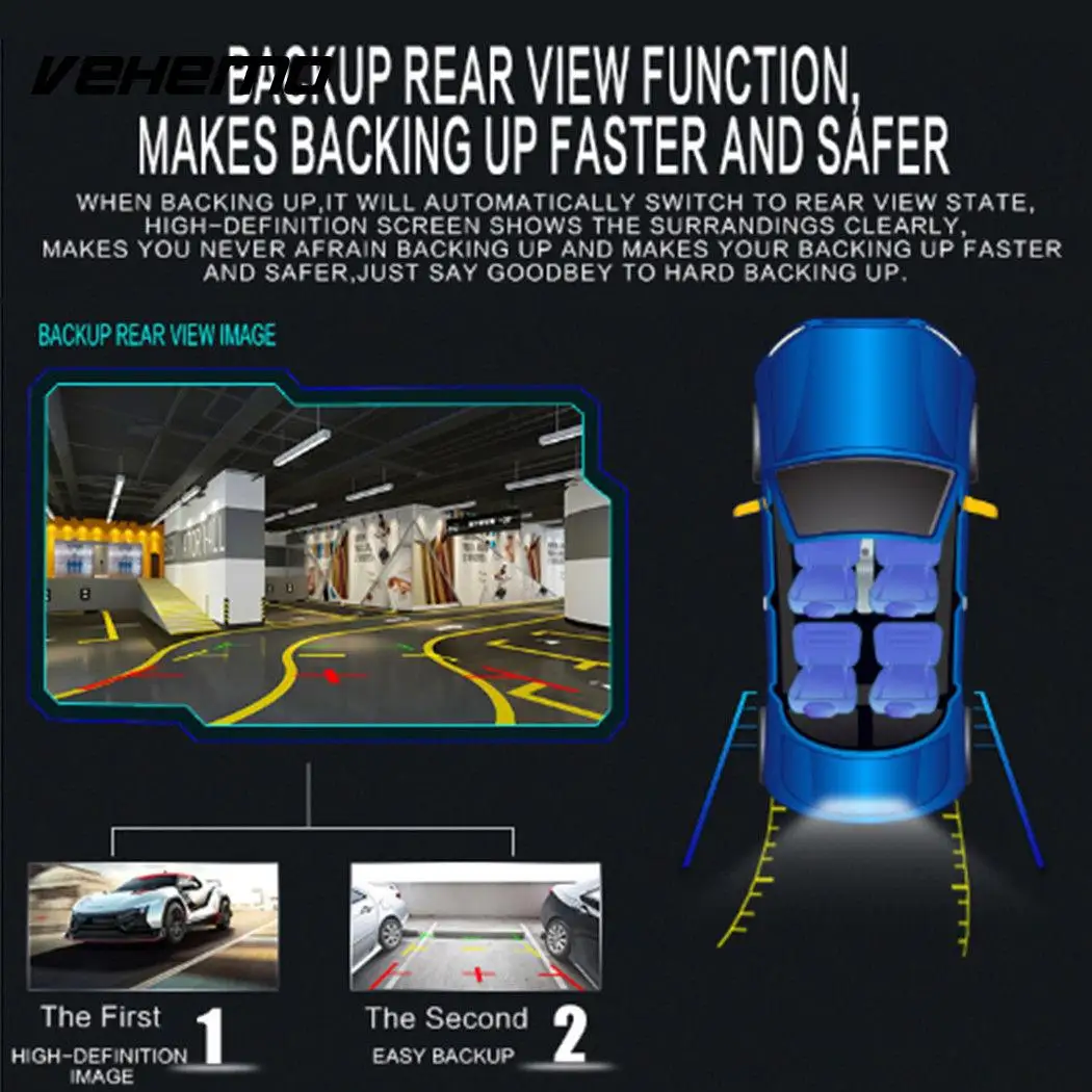 Vehemo FM/USB/AUX Авто MP5 плеер MP5 плеер Автомобильный MP5 плеер умный гибкий fm-радио