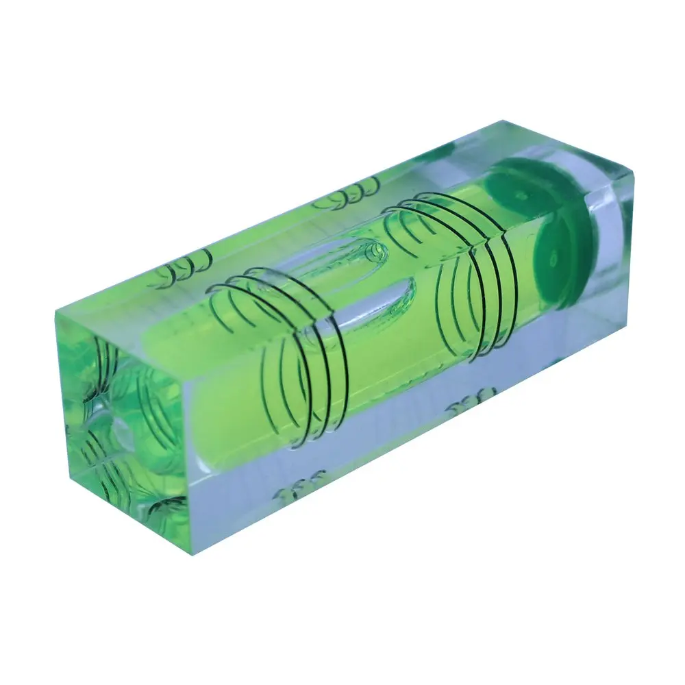 

HACCURY High Precison CNC Acrylic Level Bubble Green Color size 16*16*52mm