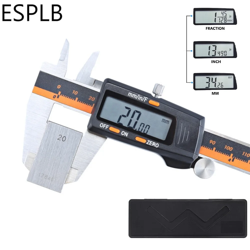 Штангенциркуль ESPLB 6 дюймов 150 мм из нержавеющей стали|Штангенциркули| |