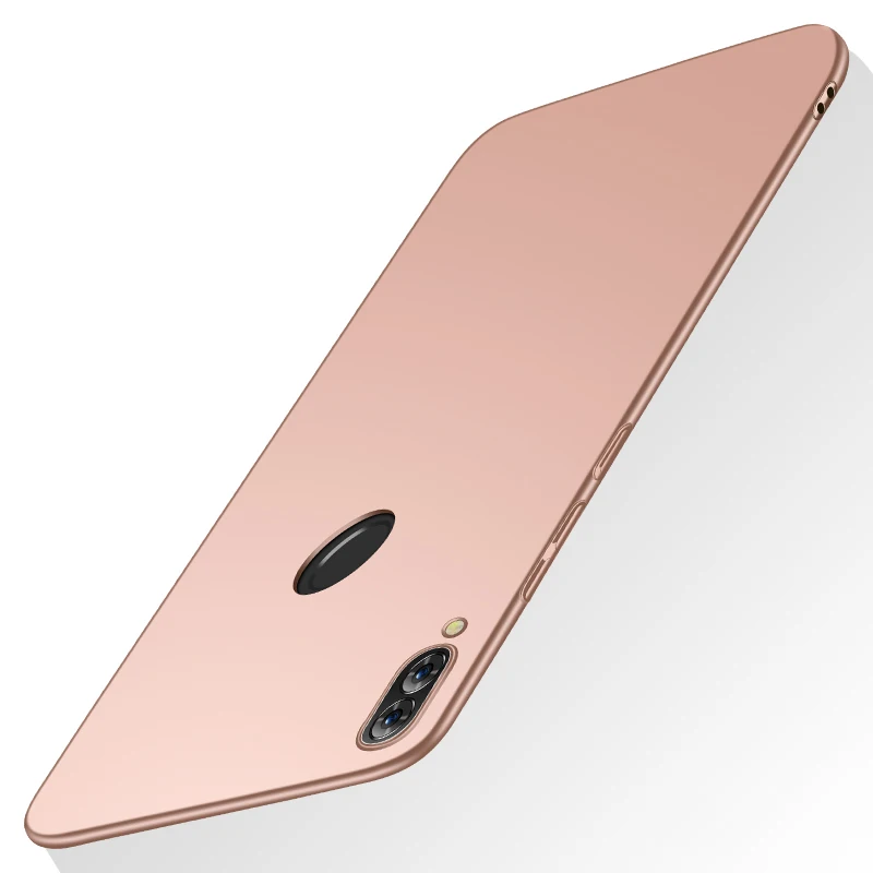 Rose Gold Ультратонкий чехол для телефона huawei Honor 8X Max 7X6X5X8 S 7S Жесткий ПК простой, матовый чехол для Honor 8A 7A 6A 8C 7C 6C Pro - Цвет: Rose Gold