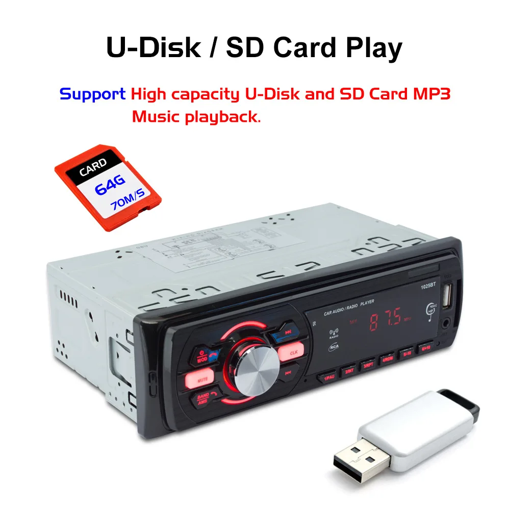 Автомобильный MP3 AUX адаптера SD карты Bluetooth декодеры Беспроводной ресивер FM радио