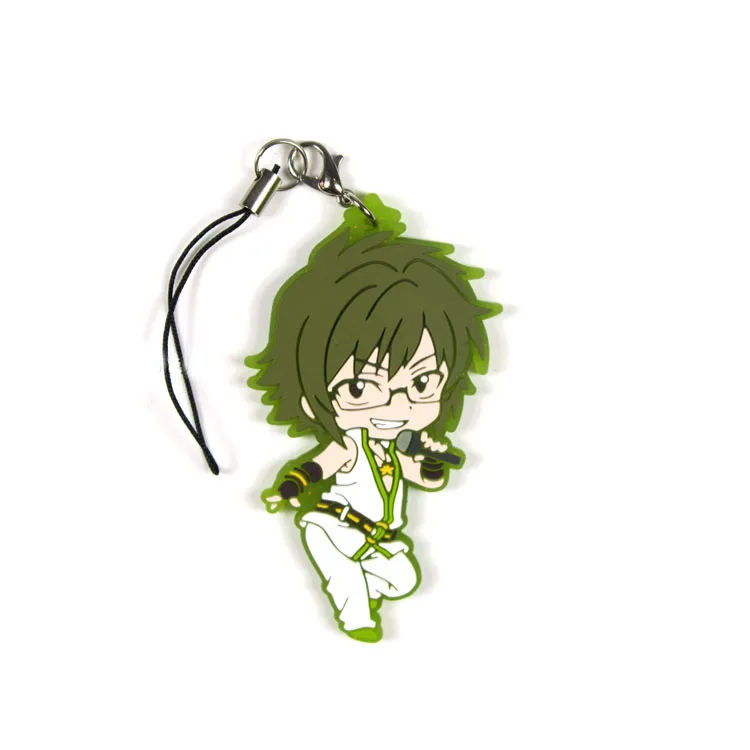 Idolish7 аниме брелок IZUMI Иори Ямато Никайдо SOGO NAGI Тамаки Гаку Мицуки Осаки каучуковый ремешок/подвеска на мобильный телефон D172 - Цвет: 5