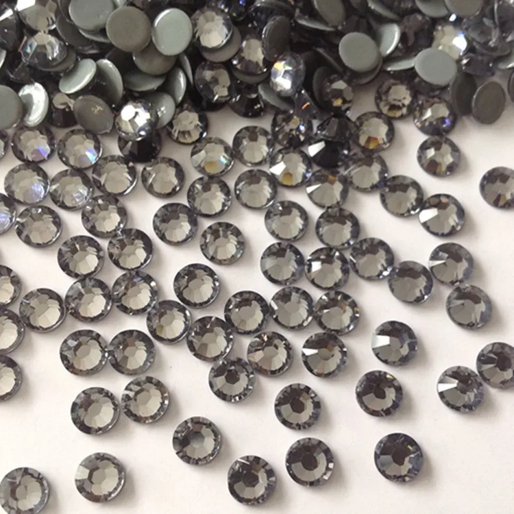 

tremendously rhinestones ss16 black diamond with 7200 pcs each super cutting technology for women jewelry free shipping service