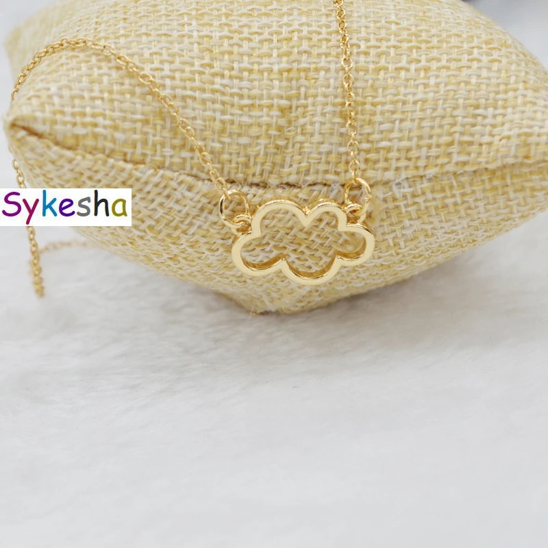 

Sykesha 2018 Hot Sale Retail High Quality Simple Women's Cloud Necklaces Cloud Pendant Teenage Gift Sexy Necklaces Drop Shipping