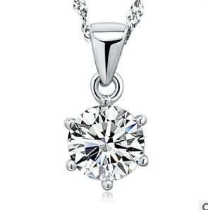 Корейское женское ювелирное изделие простое ожерелье с имитацией алмаза