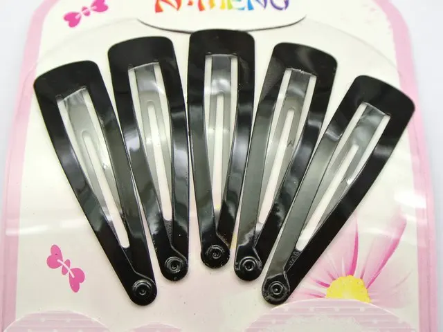 25 черных металлических заколок для волос 56 мм | Украшения и аксессуары