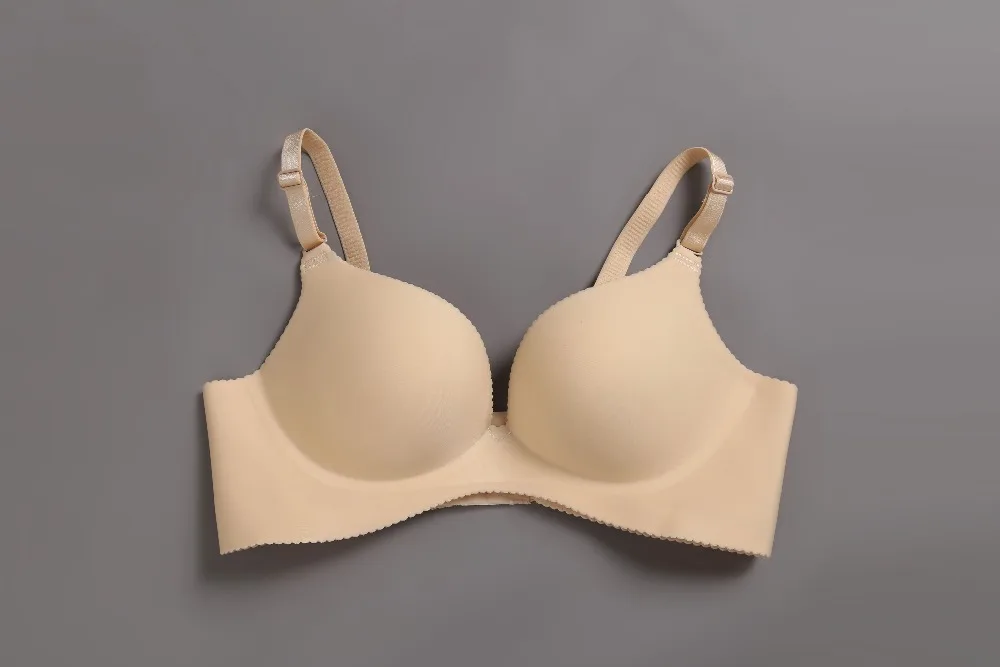 Сексуальное бесшовное нижнее белье с чашечкой 3/4 бюстгальтер большого размера