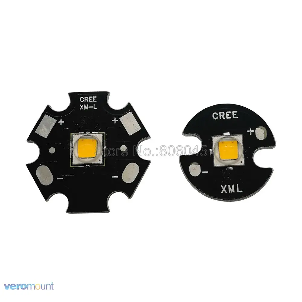 Светодиодный излучатель CREE XML2 холодный белый 6500 К нейтральный 4500 к теплый 3000 16 мм