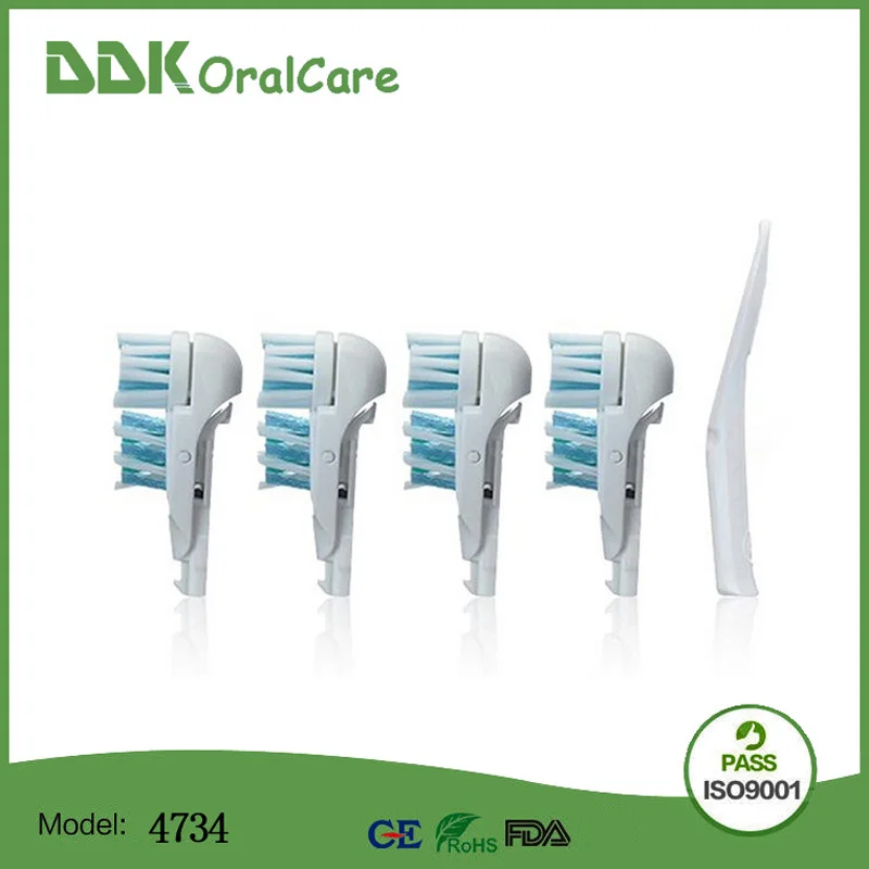 40pc/10Pack DDKOralcare 4734 Electric Toothbrush Heads Dual Clean Soft-Bristled For Oral B Cross Action | Бытовая техника