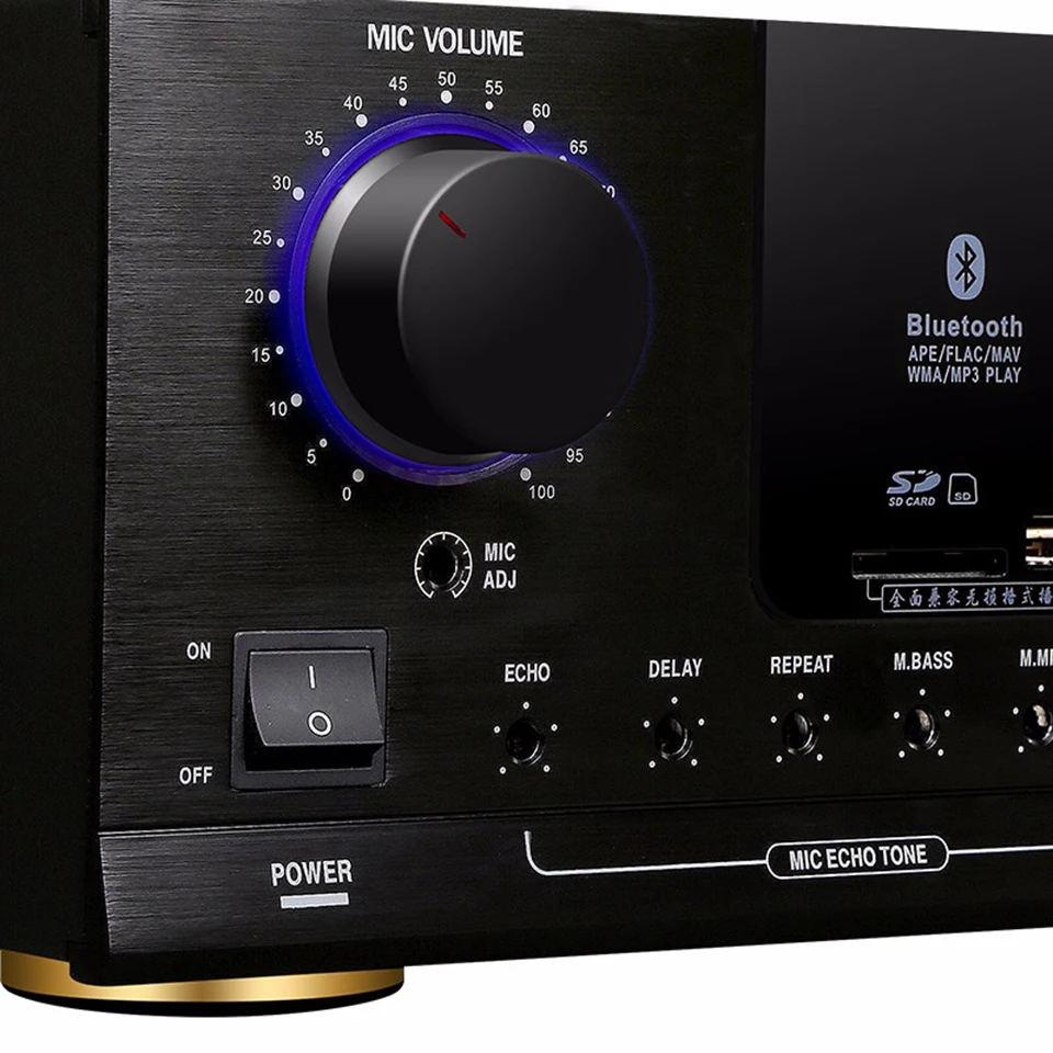 Nobsound PM1000 усилитель KTV Караоке Bluetooth усилитель Поддержка MP5 USB/SD воспроизведение APE музыка поддержка 220 В и 110 В