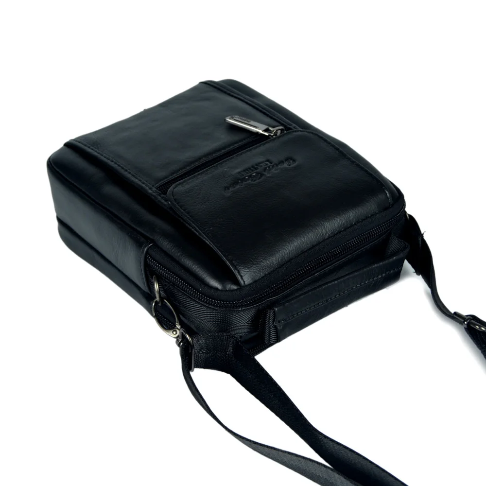 Золото Коралл натуральной кожи мужской небольшой Курьерские сумки для мужчин