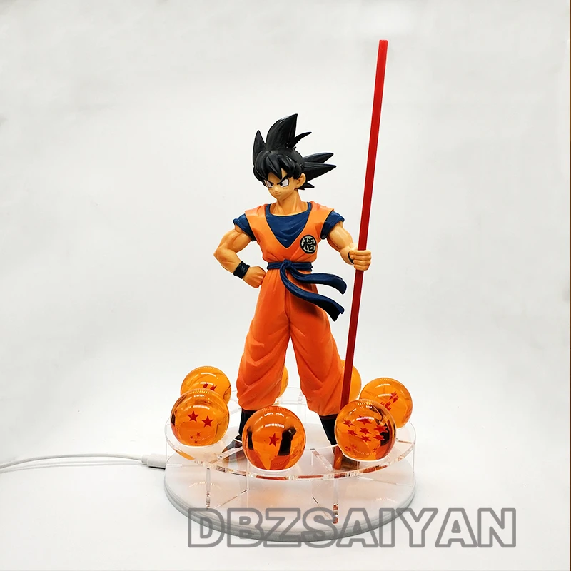 20-летие Dragon Ball Z Sun Goku Золотой Cudgel Dragon Ball Супер Саян Гоку фигурка аниме-фигурка модель игрушки куклы