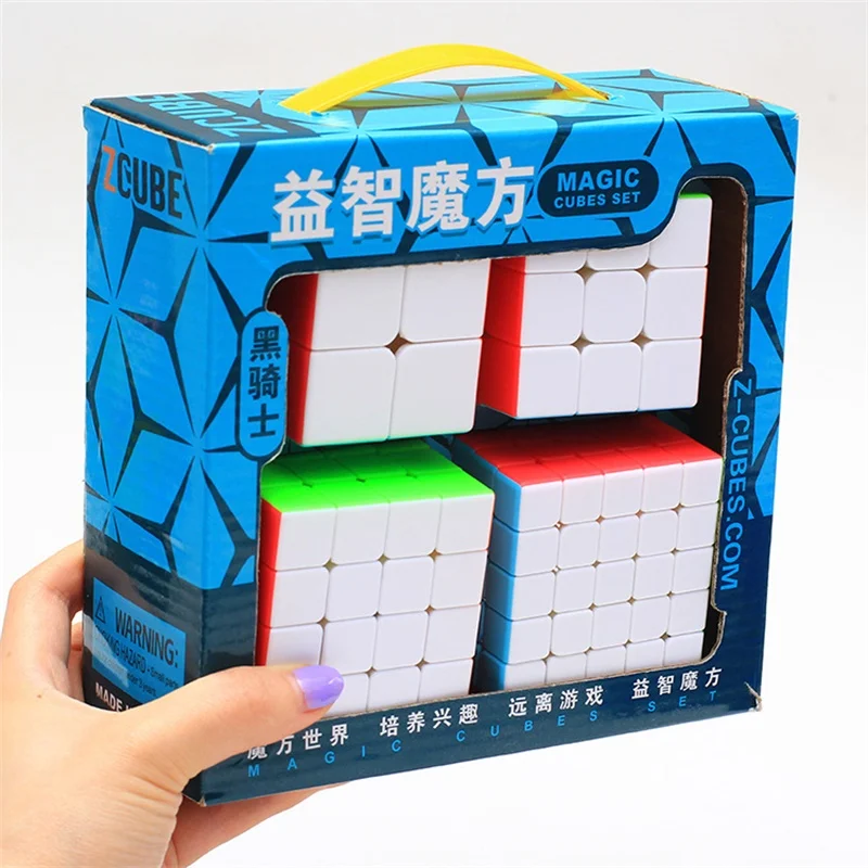 Z cube полный набор магический куб наклейка Скорость 3x3x3 4x4x4 волшебный магический волшебный куб Развивающие игрушки-головоломки для детей и взрослых