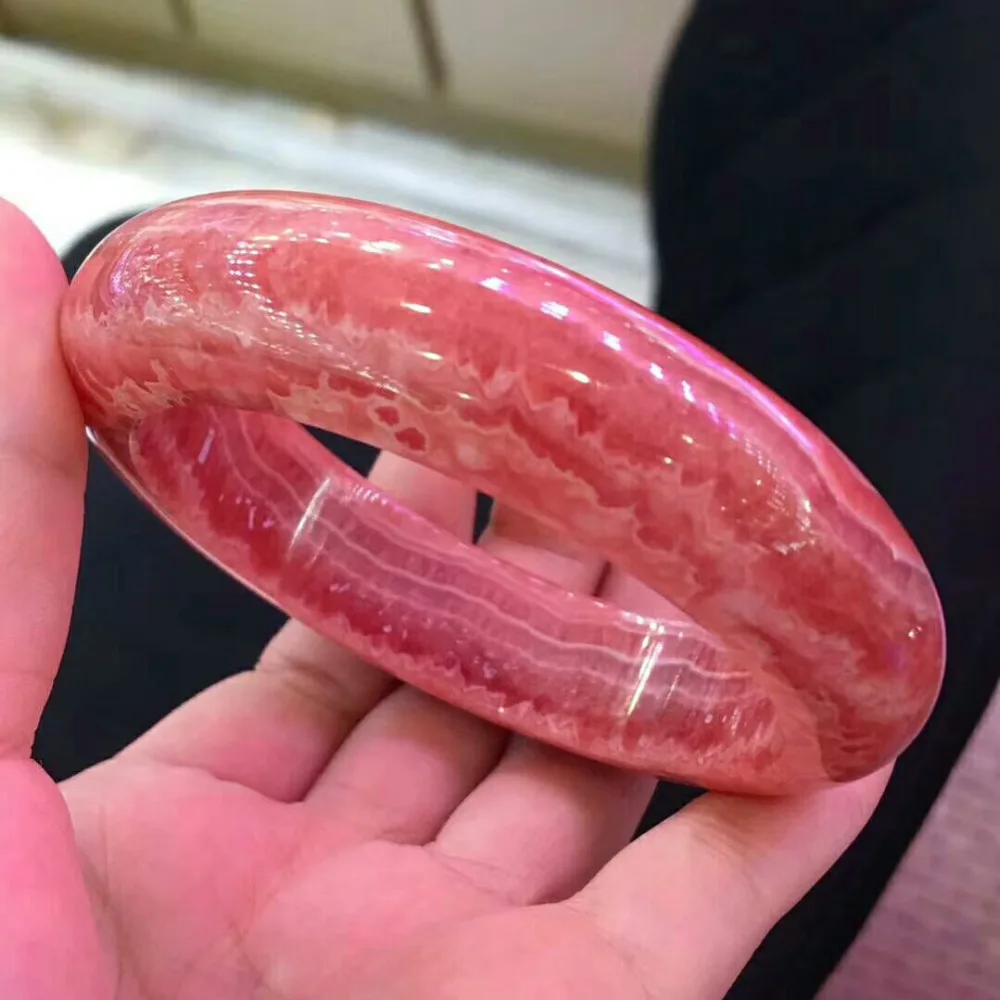 Натуральный розовый Rhodochrosite 55 мм драгоценный камень кристалл круглый 15x10 браслет
