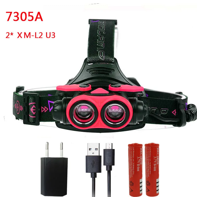 Litwod Z207403 светодиодный налобный светильник на голову 10000лм CREE XM-L2 U2 COB Micro USB зарядное устройство Головной фонарь портативный светильник фонарь - Испускаемый цвет: Option H
