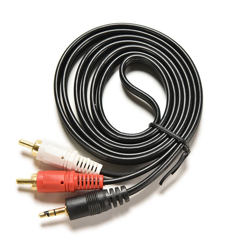 2 портный Dual адаптер соединителя гнезда типа RCA кабель стерео аудио сплиттер 1 5 м
