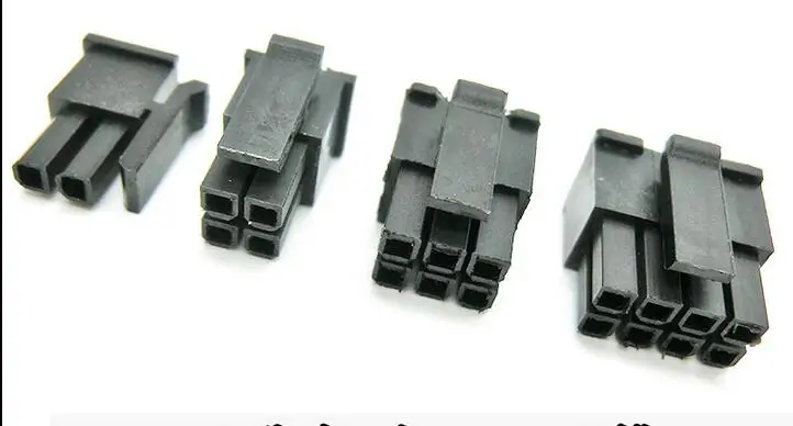 Molex3.0 3,0 мм 2P 4P 6P 8P 10P 12 pin маленький 5557 штекер PC разъем питания пластиковый корпус корпуса 50 шт./1 лот