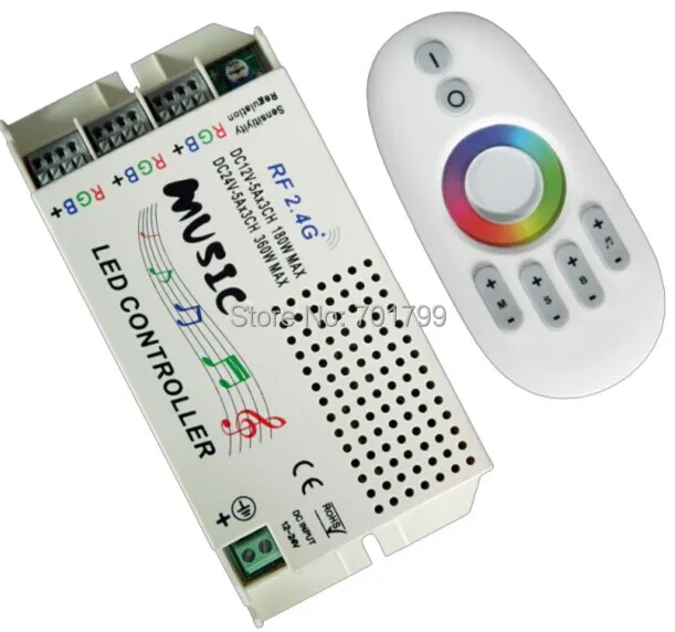 2.4Ghz RF LED RGB Music ControllerDC12-24V input3A*3CH output | Лампы и освещение