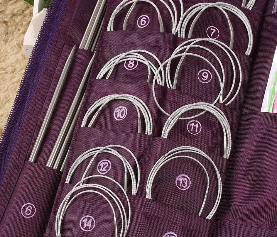 33 Пары/набор спицы для вязания из нержавеющей стали | Дом и сад