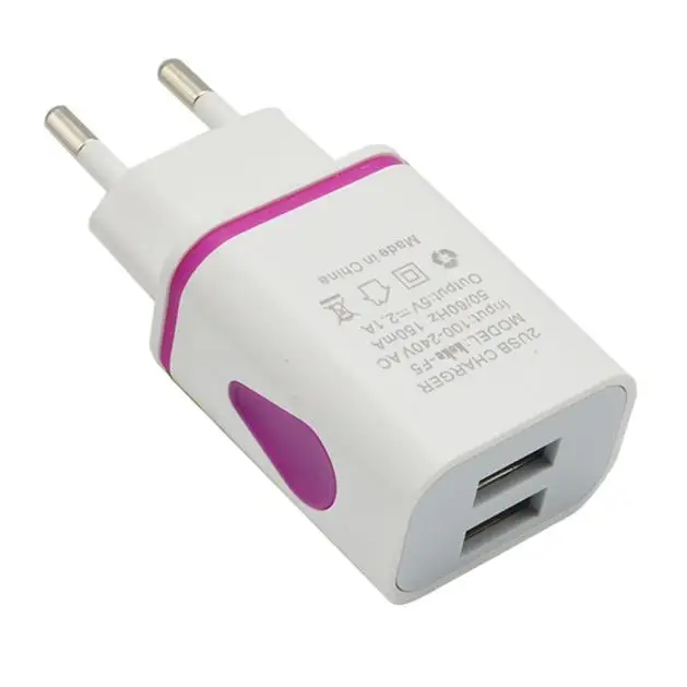 EPULA горячая Распродажа 5В 2А светодиодный USB 2 порта настенный домашний дорожный