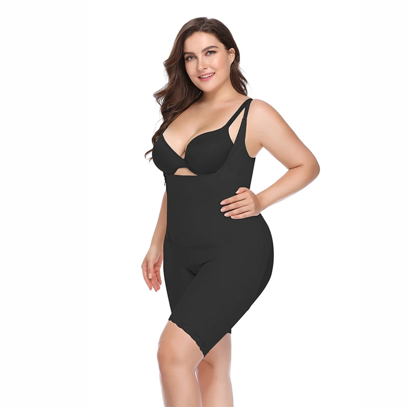 Серый похудения Для женщин талии тренер Body Shaper Feminino грудью боди моделирования ремень Для женщин боди Корректирующее белье 6XL плюс Размеры