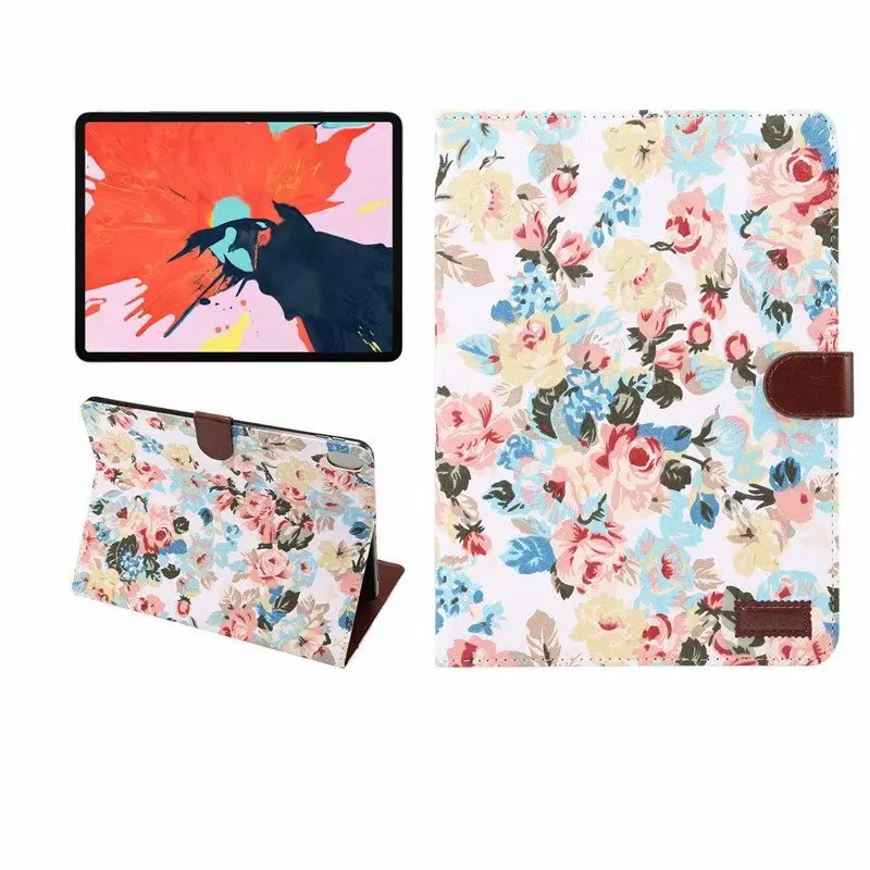 Очень красивый чехол с рисунком для iPad Pro 11 (2018) ультратонкий умный цветочным
