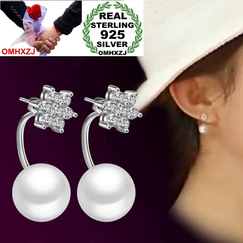 Женские серьги-гвоздики из серебра 925 пробы со снежинками | Украшения и