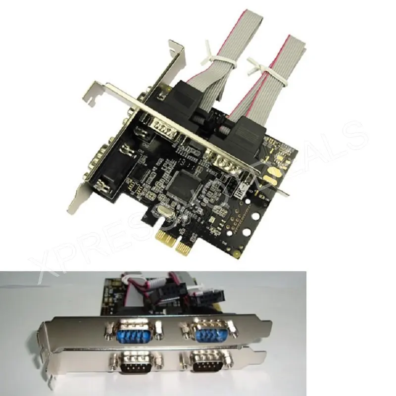 4 Ports RS232 RS-232 Serial Port COM to PCI-E PCI Express Card Adapter Converter | Компьютеры и офис
