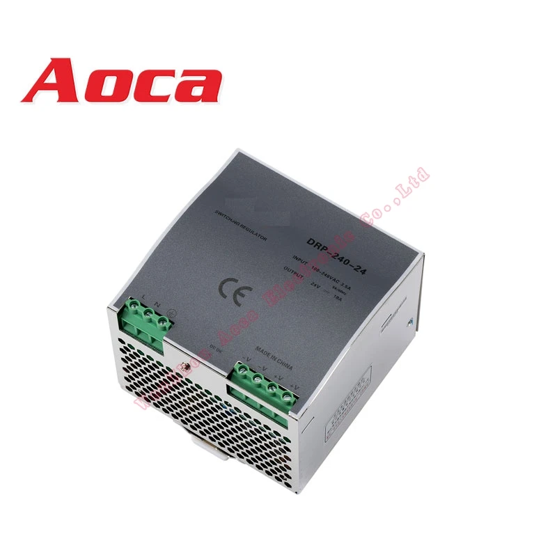 240W DC 24V 10A DIN-Rail Power Supply 24V AC 85~264v Input Voltage Smps Output 24v Power Supply