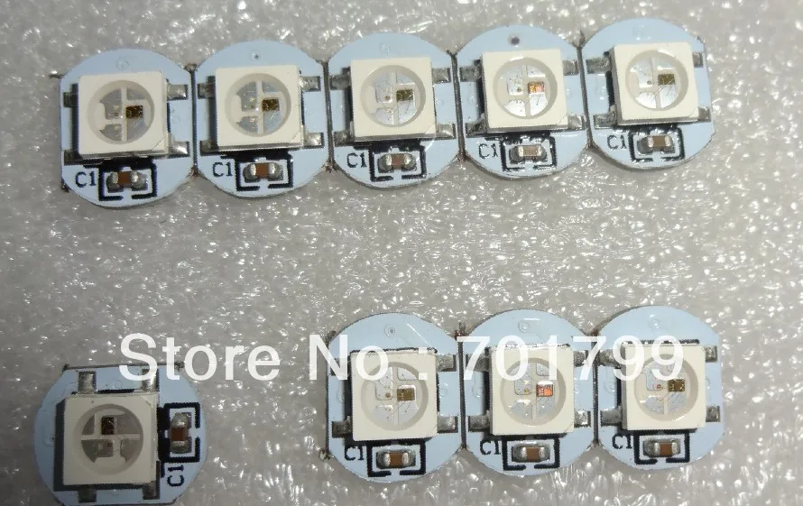 WS2812B led с радиатором (10 мм * 3 мм) Вход 5 в постоянного тока 5050 SMD RGB со встроенной