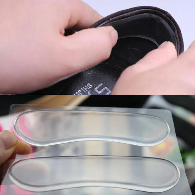 4 pair Women's Silicone Gel Heel Cushion protector Foot feet Care Shoe Insert Pad Insole Female Protector for foot | Обувь