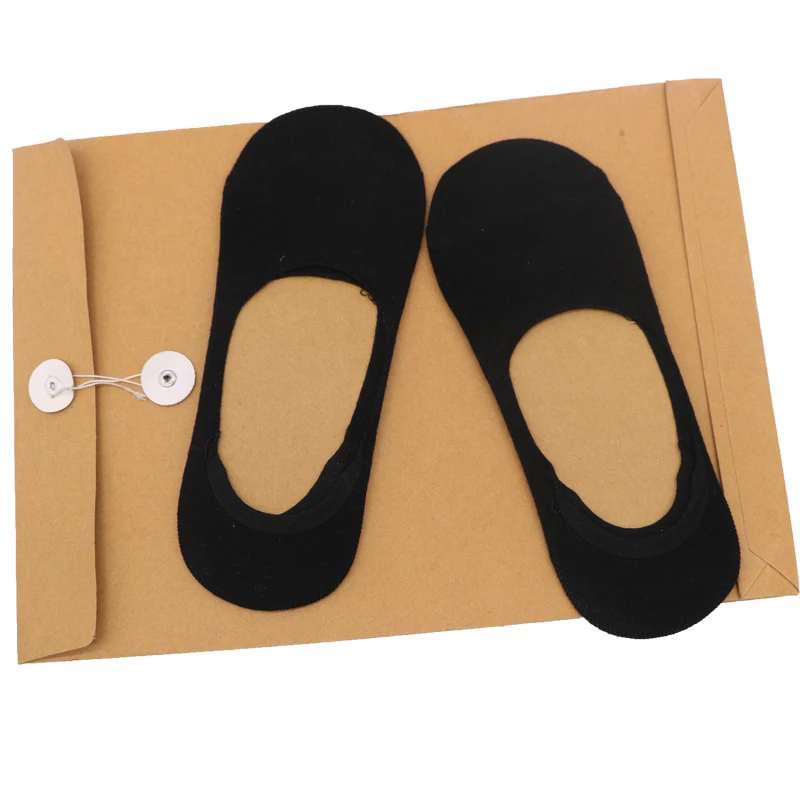 

3pairs Fashion Men Boat Socks Summer Autumn Non-slip Silicone Invisible Cotton Socks Female Male Ankle Socks Black White Gray