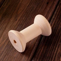 50pcs 3 1x4 8cm craft wooden bobinediy sewing tool wooden spool for handmade craft string twine storage free shipping
