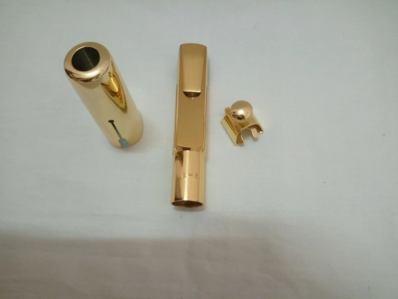 Натуральный металлический мундштук альт-саксофон тенор саксофон бесплатная