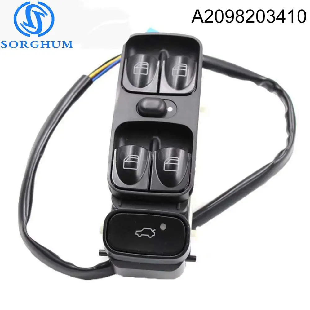 Новый переключатель стеклоподъемника A2098203410 для MERCEDES C CLASS W203 C180 C200 C220 A2038200110 2038210679