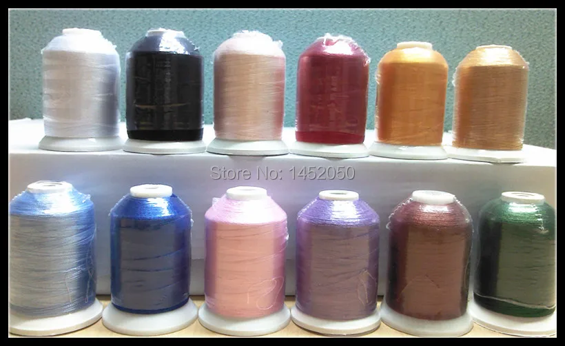 Simthread 12 основных цветов/комплект полиэфирная Вышивальная нить для вышивальной