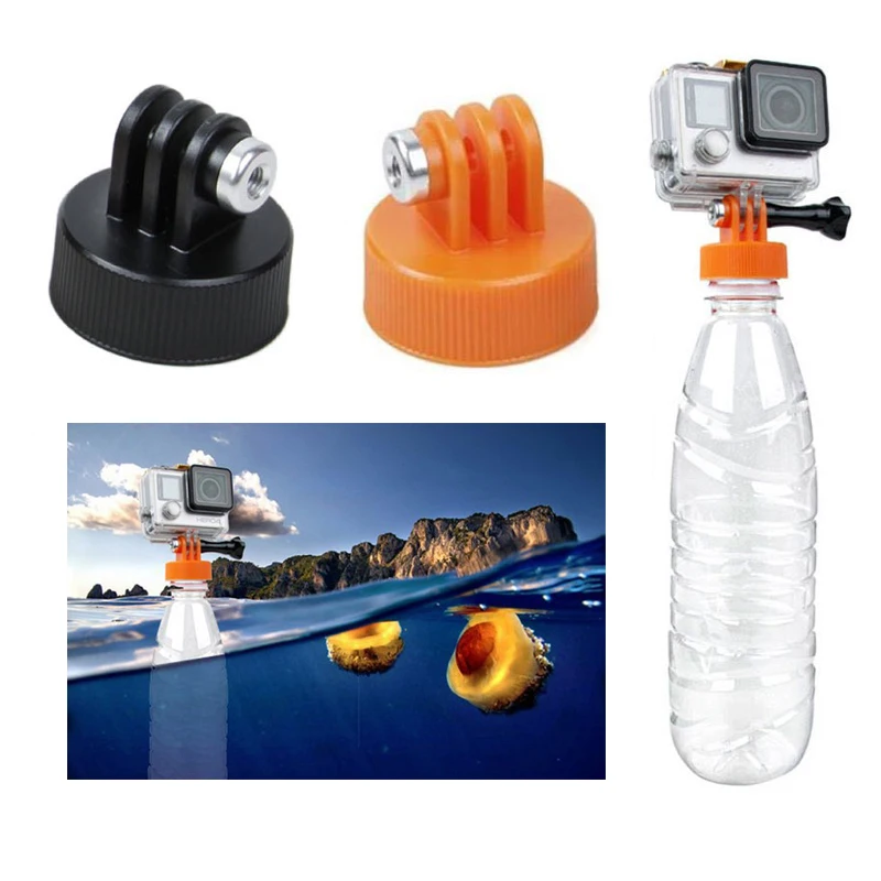 Переходник для крепления на пластиковую бутылку дайвинга и серфинга Gopro Sjcam