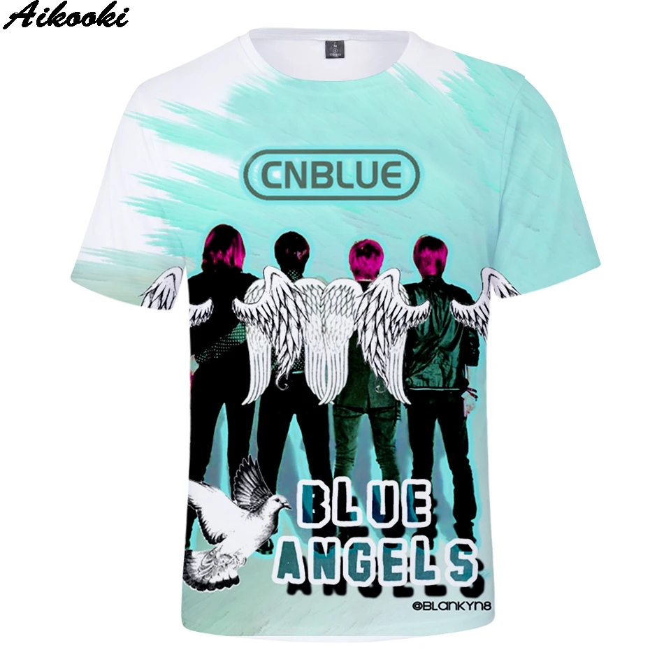 Модные футболки CNBlue с 3D принтом для мужчин/женщин модные топы Korte Mouw футболка