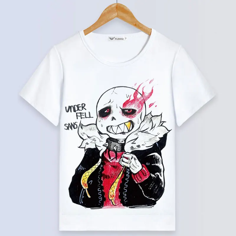 Футболка undertale, аниме, женская футболка, косплей, короткий рукав, топы, мужские футболки