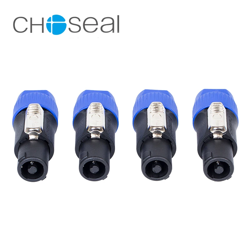 Choseal 30th anniversaryQD2004 4 шт./лот Speakon NL4FC 4Pin мужской Совместимость аудио разъем кабеля