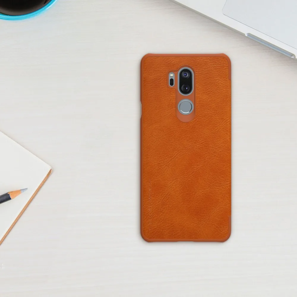 Оригинальный NILLKIN QIN Высокое качество lthr Флип кожаный чехол для LG G7 ThinQ бампер