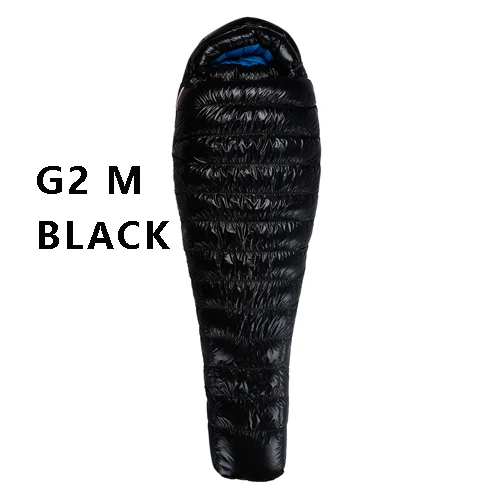 G2 M BLACK G1/G2/G3 Aegismax профессиональный Сверхлегкий Открытый белый гусиный пух Зимний Мумия Тип спальный мешок - Цвет: G2 M BLACK