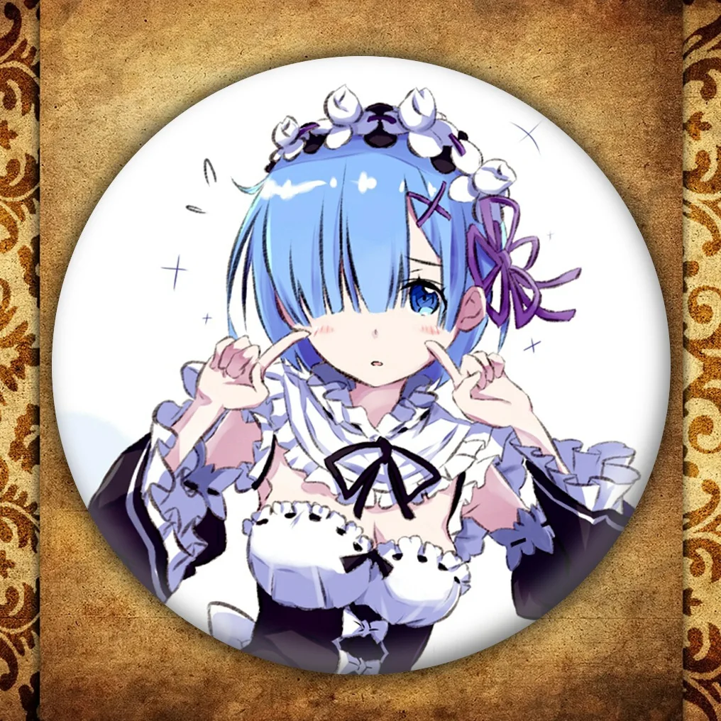 Аниме RE Zero Badge модная металлическая брошь в виде японского мультфильма Начиная